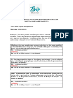 ATIVIDADE AVALIATIVA DA DISCIPLINA DE PSICOLOGIA DA MOTIVAÇÃO E DO PENSAMENTO - Julia Kayene Araújo Chaves