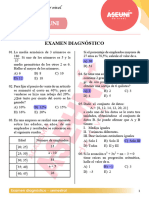 Claves - Examen Diagnostico Semestral Uni 1