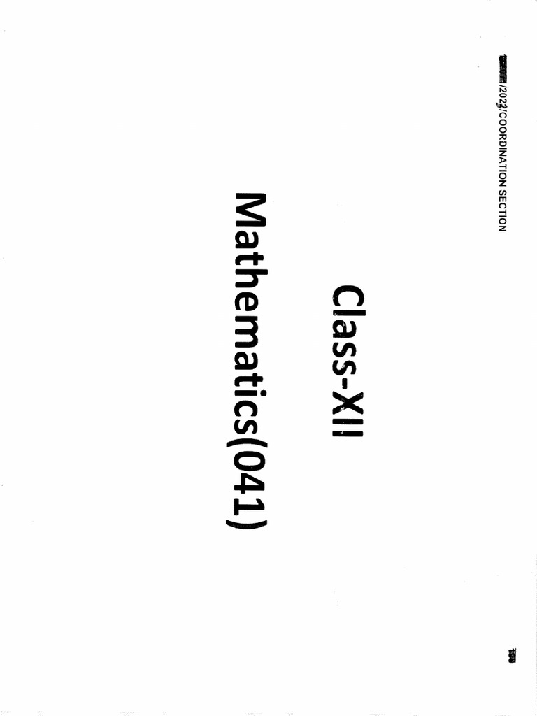 MATHEMATICS STANDARD CODE NO 041 SAMPLE visual data 3