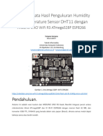 Mengirim Data Hasil Pengukuran Humidity Dan Temperature Sensor DHT11 Dengan Arduino UNO WiFi R3 ATmega328P ESP8266