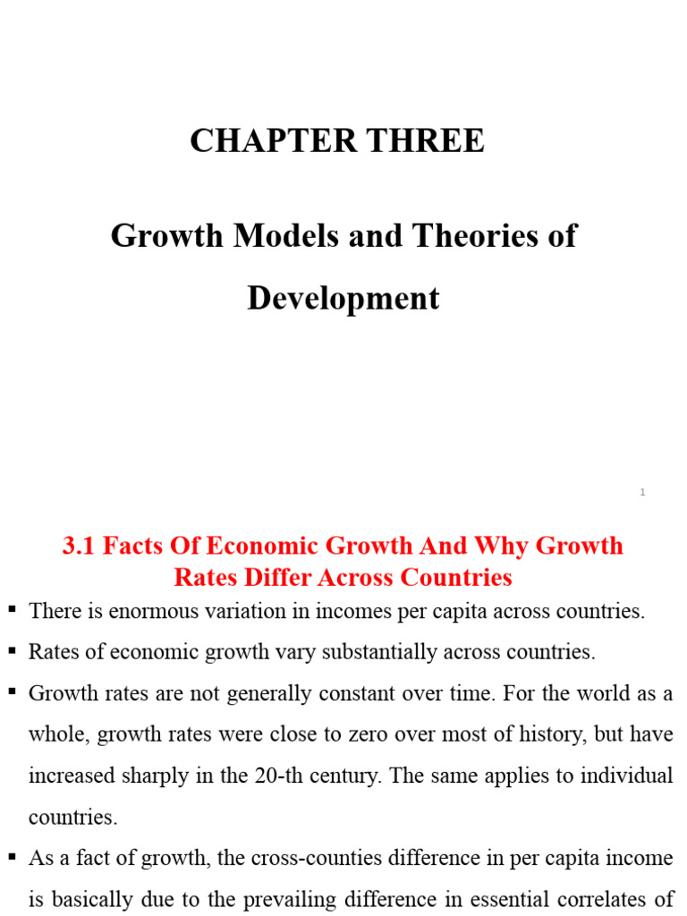 Economic Growth Models and Factors | PDF | Economic Growth | Production ...