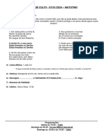 Ordem de Culto 07-01-2024 MATUTINO