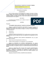 Reglamento para Agencias y Agentes de Seguros y Fianzas