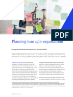 Planning in An Agile Organization