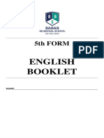 5TH English Booklet 2023