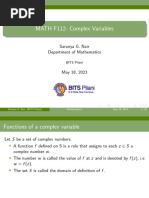 Lec 2 - Functions On Complex Variables