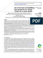 Causes of Cost Overruns in Building Construction Projects in Asian Countries Iran As A Case Study 2023