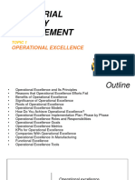 TOPIC 1 - CHEM 316 - 04 - Operational Excellence