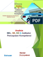 Analisis SKL, KI, KD Dan Indikator Madin