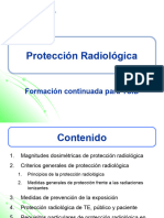 Protección Radiológica: Formación Continuada para TSID