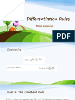 The Differentiation Rules