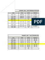 Formato de Horario de Primaria