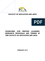 Faculty of Education Theses Guidelines - by Hedwig