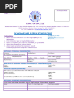 Baraton College Application Form