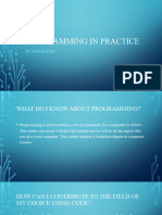 Programming in Practice