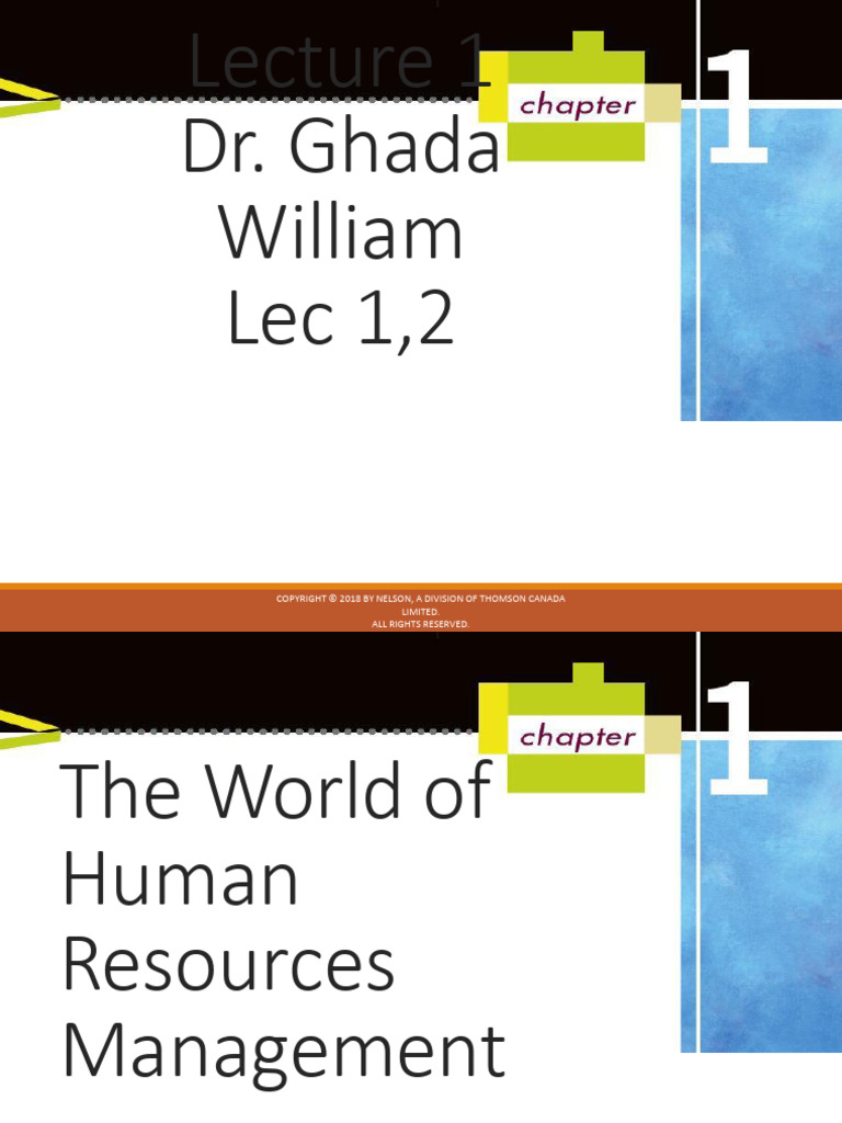 Chapter 1-The World of Human Resources Management 23 | PDF | Human ...