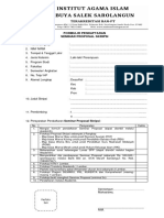 Formulir Proposal Skripsi Iai