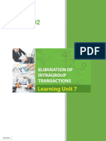 Learning Unit 7 - Elimination of Intragroup Transactions
