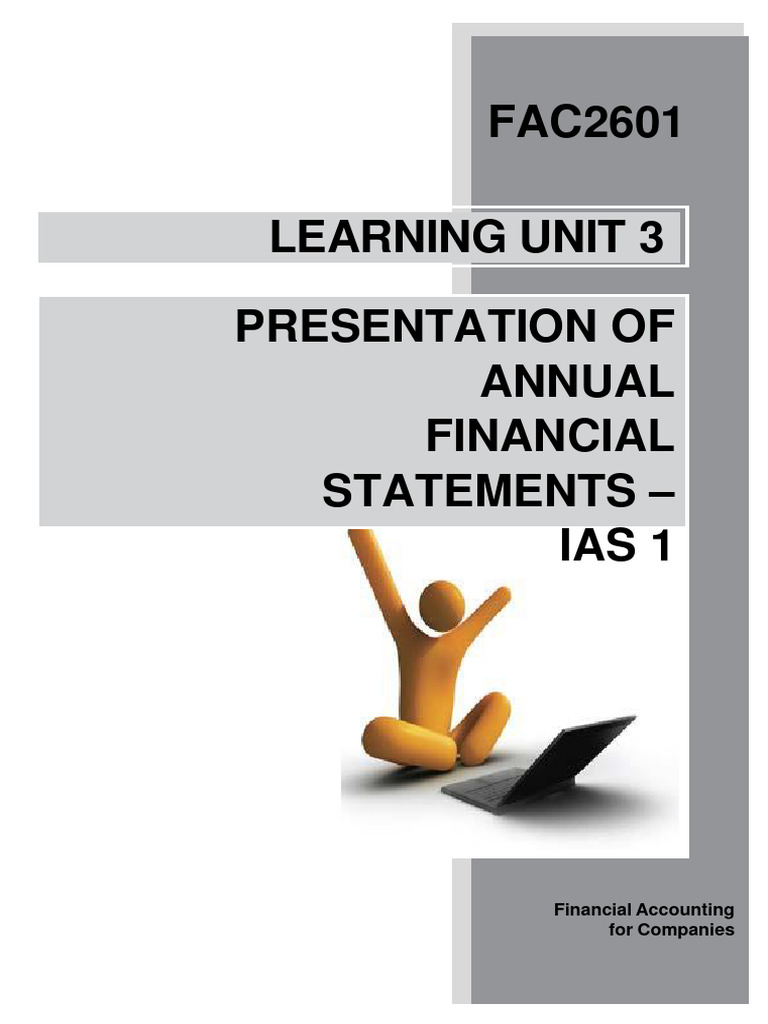 Learning Unit 3 Presentation of Annual Financial Statements IAS | PDF ...