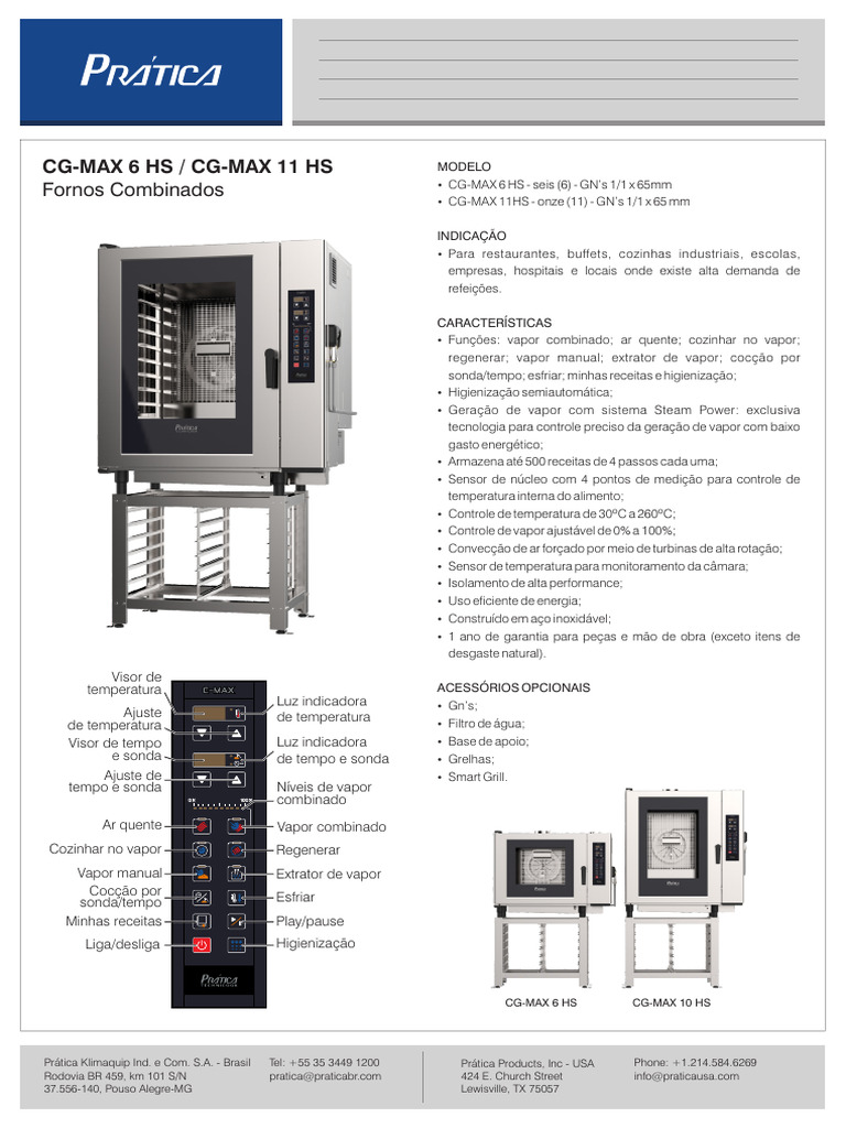 Spec Sheet - Combinado - CG-Max 6 - 11 - HS - Português | PDF