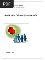 Health Care Delivery System in India