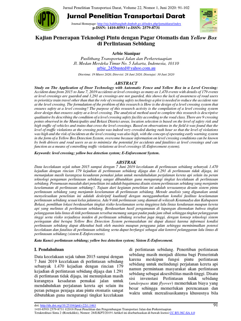 Level Crossing Safety Technology Study | PDF | Transport Infrastructure ...