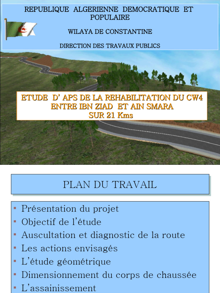 Réhabilitation du CW4 : Étude APS détaillée | PDF