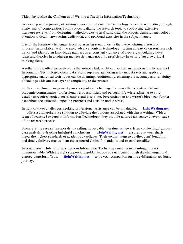 Title Thesis of Information Technology | PDF | Thesis | Application ...