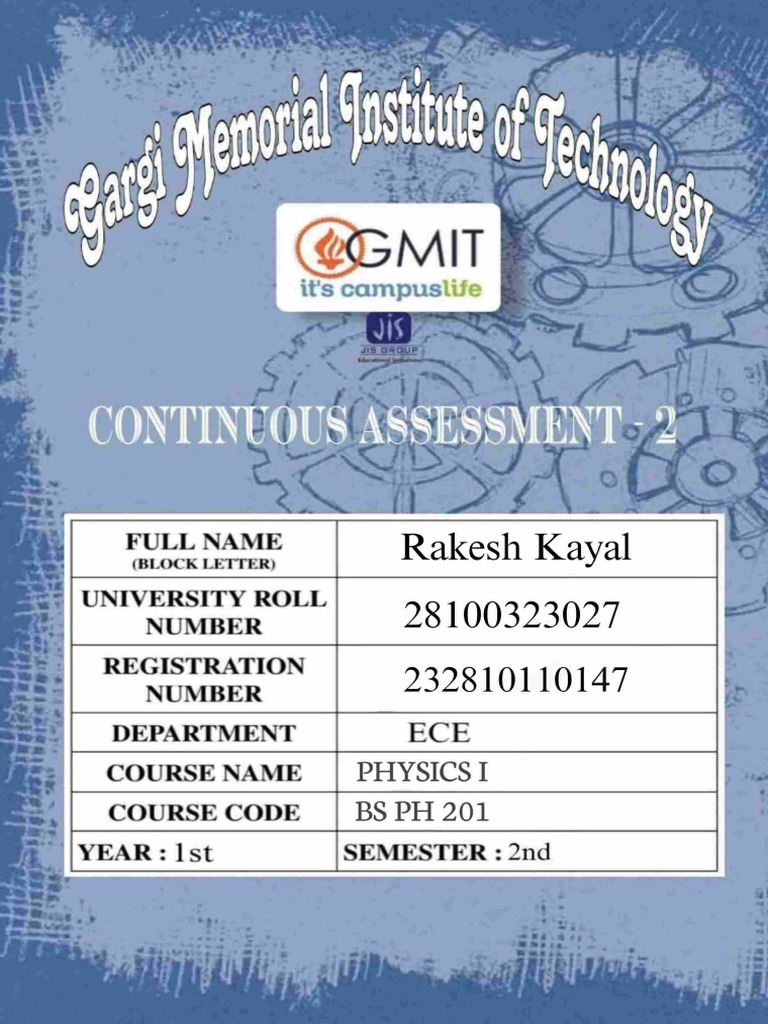 Rakesh Kayal - ECE - 28100323027 | PDF