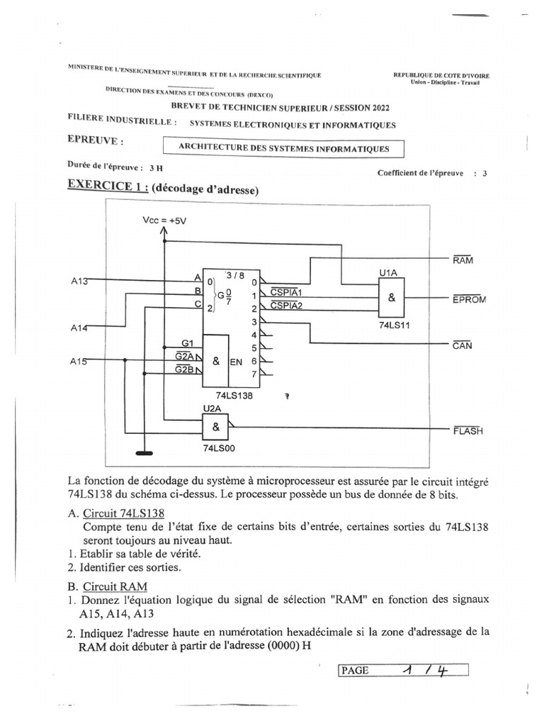 Sujets BTS 2022 CI (SEI) | PDF