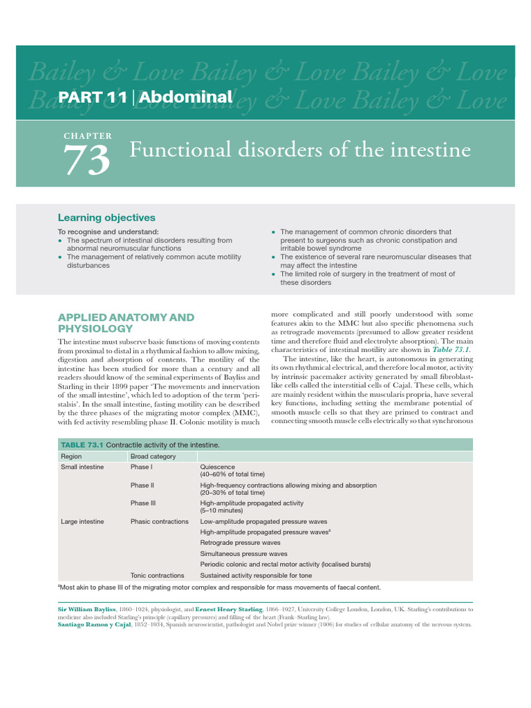 Understanding Intestinal Motility Disorders | PDF | Gastrointestinal ...