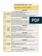 Agenda Parlamentaria 2024 - 2025