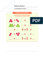 Addition Worksheets For Grade 1