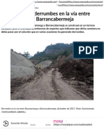 Mbaezrod - Historia de Los Derrumbes en La Vía Entre Bucaramanga y Barrancabermeja