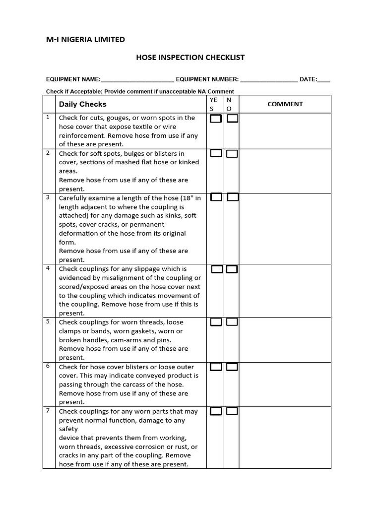 Hose Inspection Checklist_6555422_01 PDF