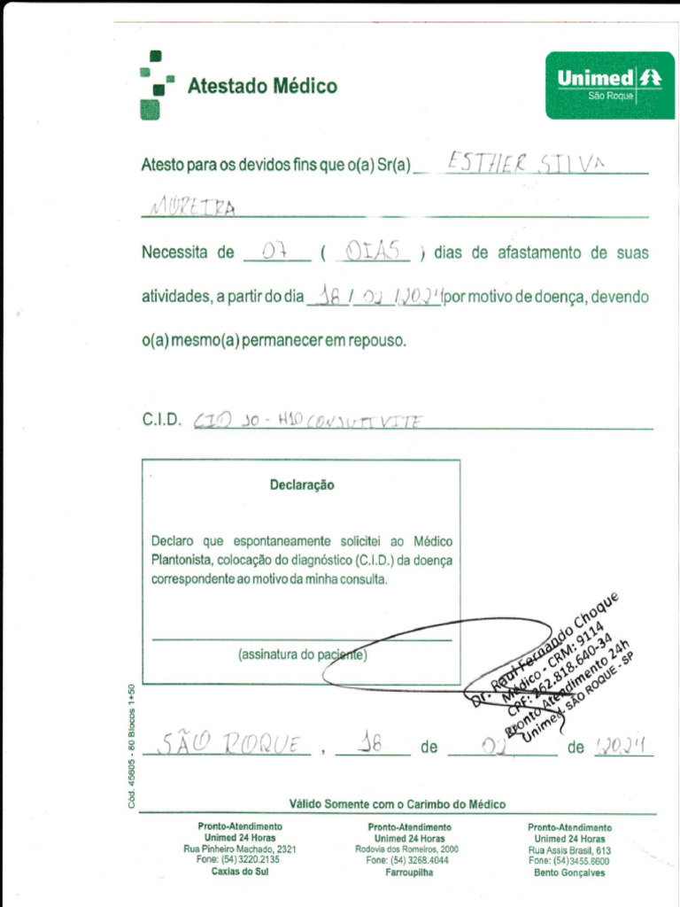 Atestado | PDF
