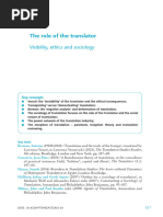 Munday Chapter 9 The Role of The Translator