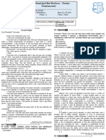 Avaliação de Língua Portuguesa 9º Ano A