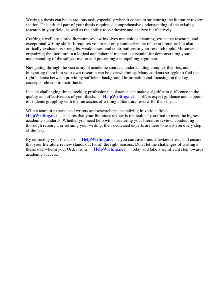 HOW TO WRITE LITERATURE REVIEW FOR THESIS visual data 7