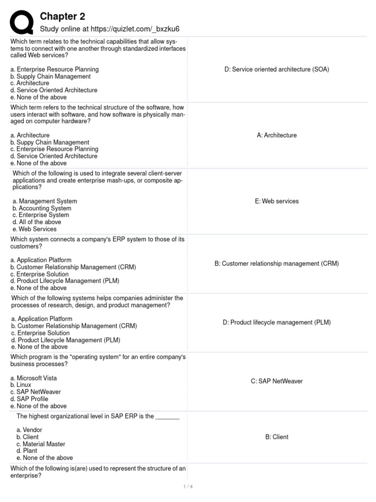 ERP Systems and Architecture Insights | PDF | Enterprise Resource ...