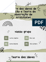 Teoria Das Ideias de Platão e Teoria Da Abstração de Aristóteles