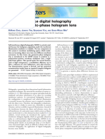 Self-Interference Digital Holography With A Geometric-Phase Hologram Lens KIM