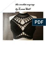 Gothic Crochet Crop Top by Lunarstill