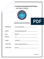 Database Assignment FA22 IET 001,003,021,023 1