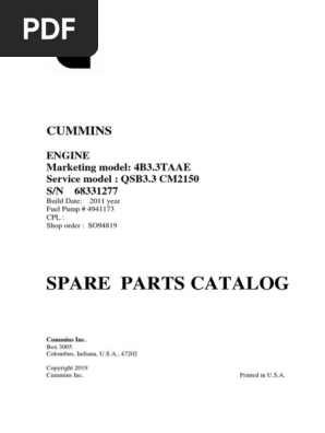 QSB3.3 Parts Catalog 68331277