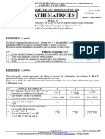 Bac Blanc Session Janvier 2024 Sujet Maths Serie D