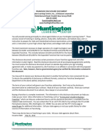 Huntington Learning Center Franchise Disclosure Document FDD May 21 2012