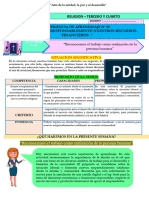 Experiencia de Aprendizaje #05 - Actividad #01 - 3ero y 4to - Religion