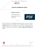 Alturas y Medidas para Los Muebles de Cocina. Reformas de Cocinas