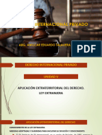 Dip - Aplicacion Extraterritorial Del Derecho - Unidad V